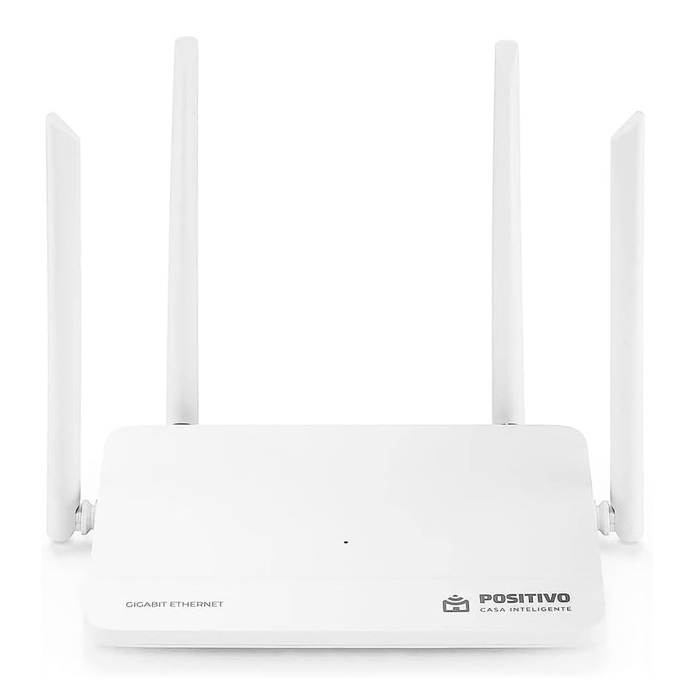 Roteador Smart  Mesh Fast Ethernet Positivo Casa Inteligente Cobertura 200m², Beamforming, Suporta Até 64 Dispositivos