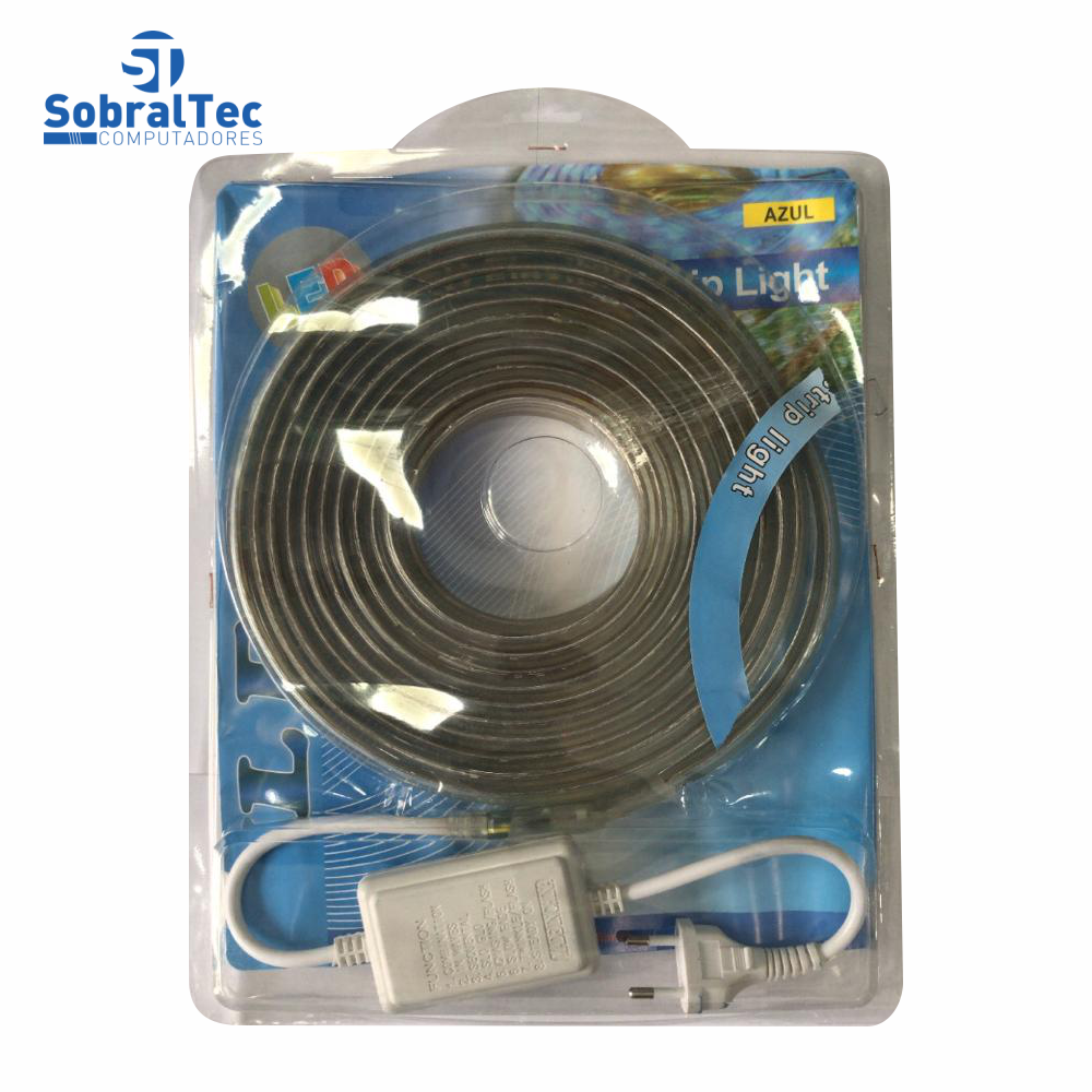 Fita Led Rgb Colorida 5Mt 220v Led Flexible Strip Light Com Fonte YB-608