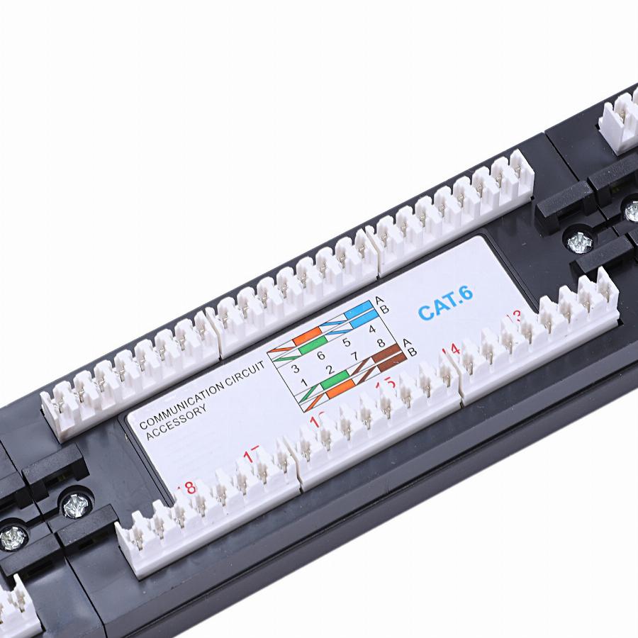 Patch Panel Cat6 Utp 24 Portas Jz-2006 Crimpador Org. Gigbit