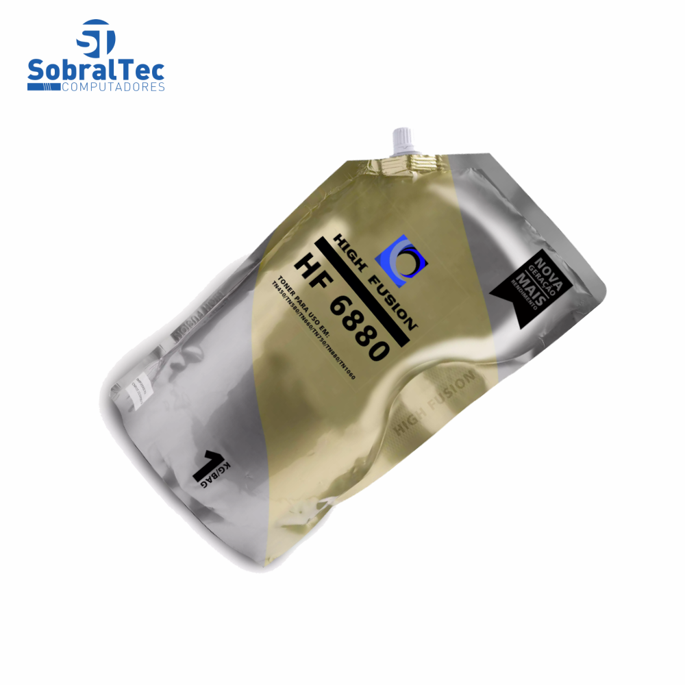 Refil Pó para Recarga de Toner Brother High Fusion Hf6880 HF5880 Brother TN2340 TN2370 Bag 1Kg