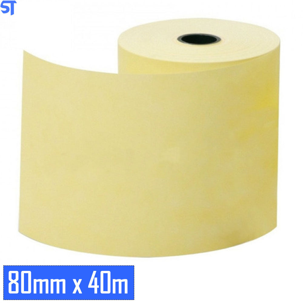 Caixa de Bobina Térmica Amarela 80mm x 40m 1 Via. Amarela ( 30 Unidade ) Rio Branco