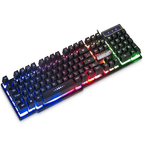 Kit Teclado e Mouse USB Gamer com LED Exbom BK-G550