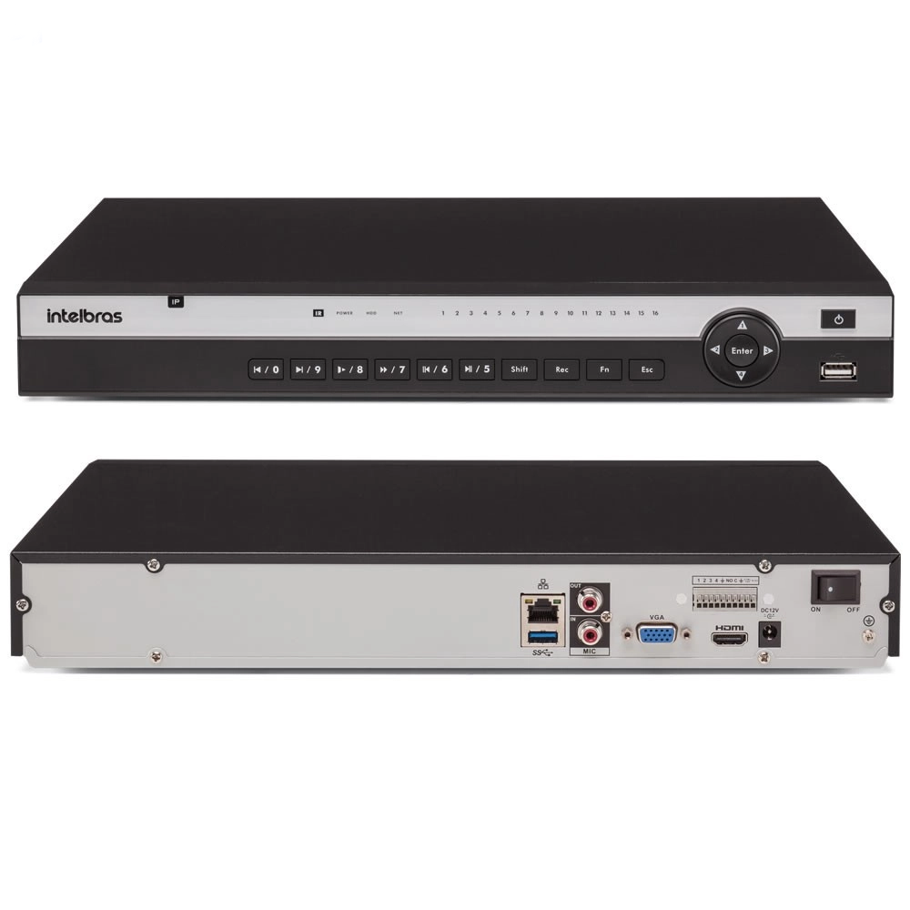 Gravador De Vìdeo NVD/ NVR 16 Canais 4k Nvd 3116 Intelbras