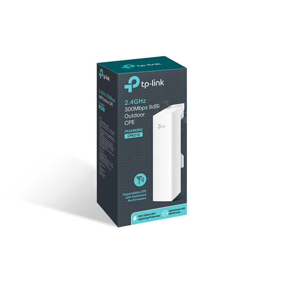 Access Point Tp-Link Externo Antena Cpe210 2.4ghz 9dbi Outdoor 300mbps