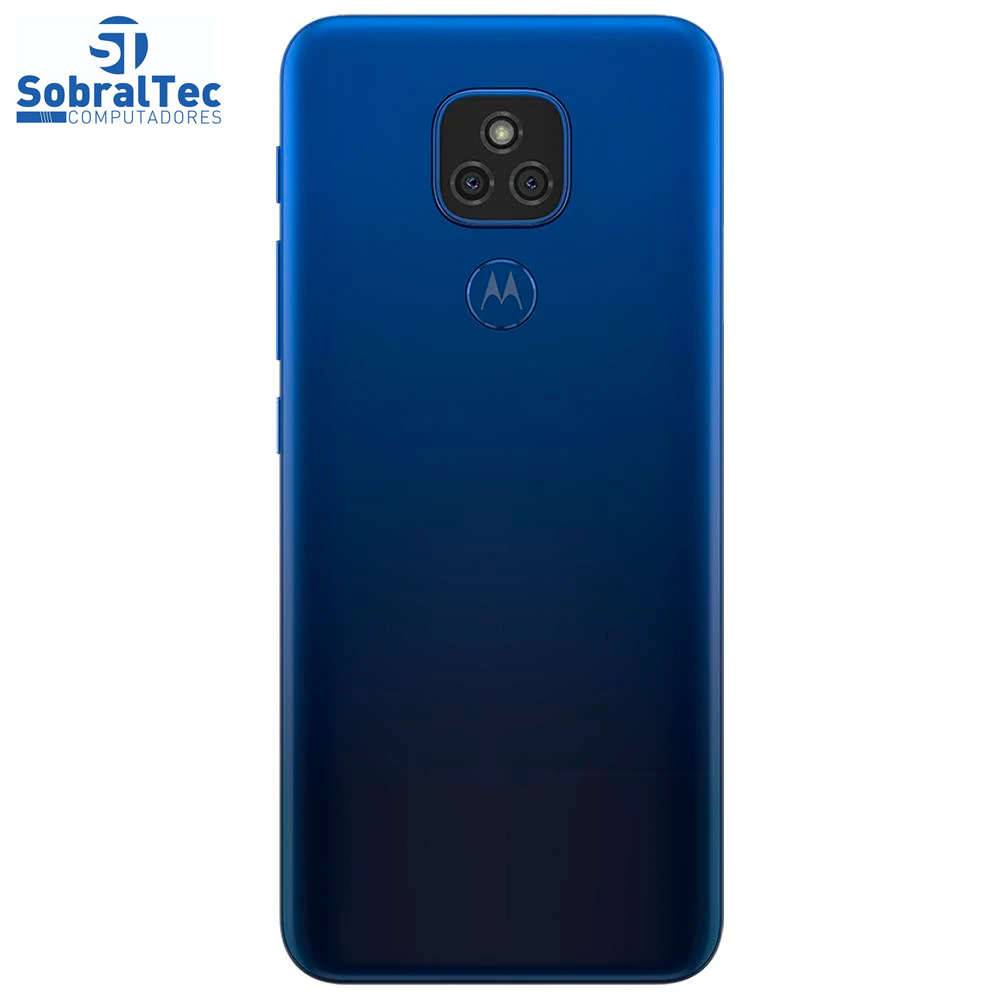 Smartphone Motorola Moto E7 Plus Azul Navy 64GB, 4GB RAM, Tela de 6.5”, Câmera Traseira Dupla, Android 10