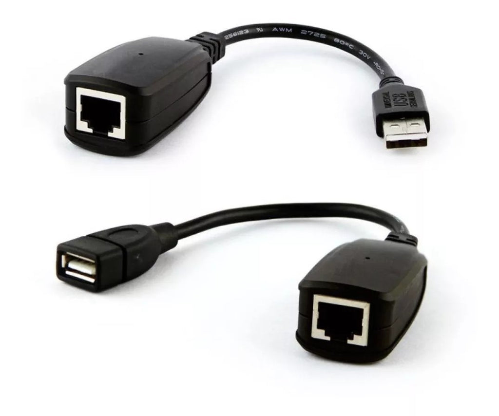 Adaptador Extensor Usb Via Rj45 Cabo De Rede Cabo Extensor Xtrad- Xt2025