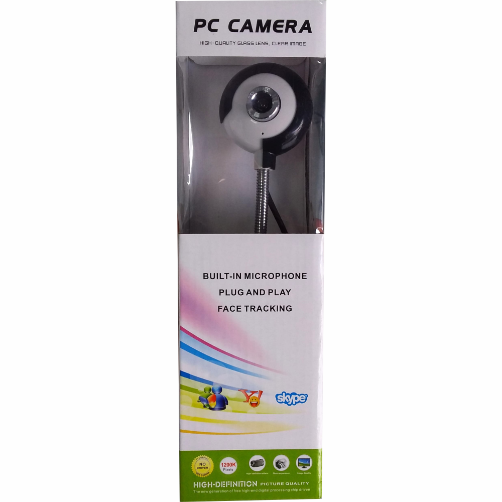Webcam Pc Câmera Haste Flexível Microfone Embutido 15 Megapixels 30 Fps