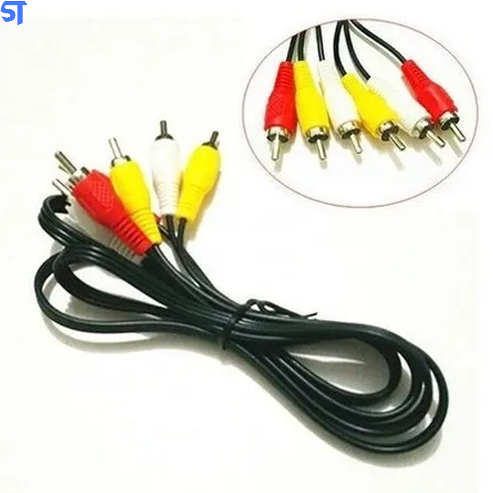 Cabo RCA x RCA Para DVD Comprimento de 1.5M Yeyi- YT-DVD