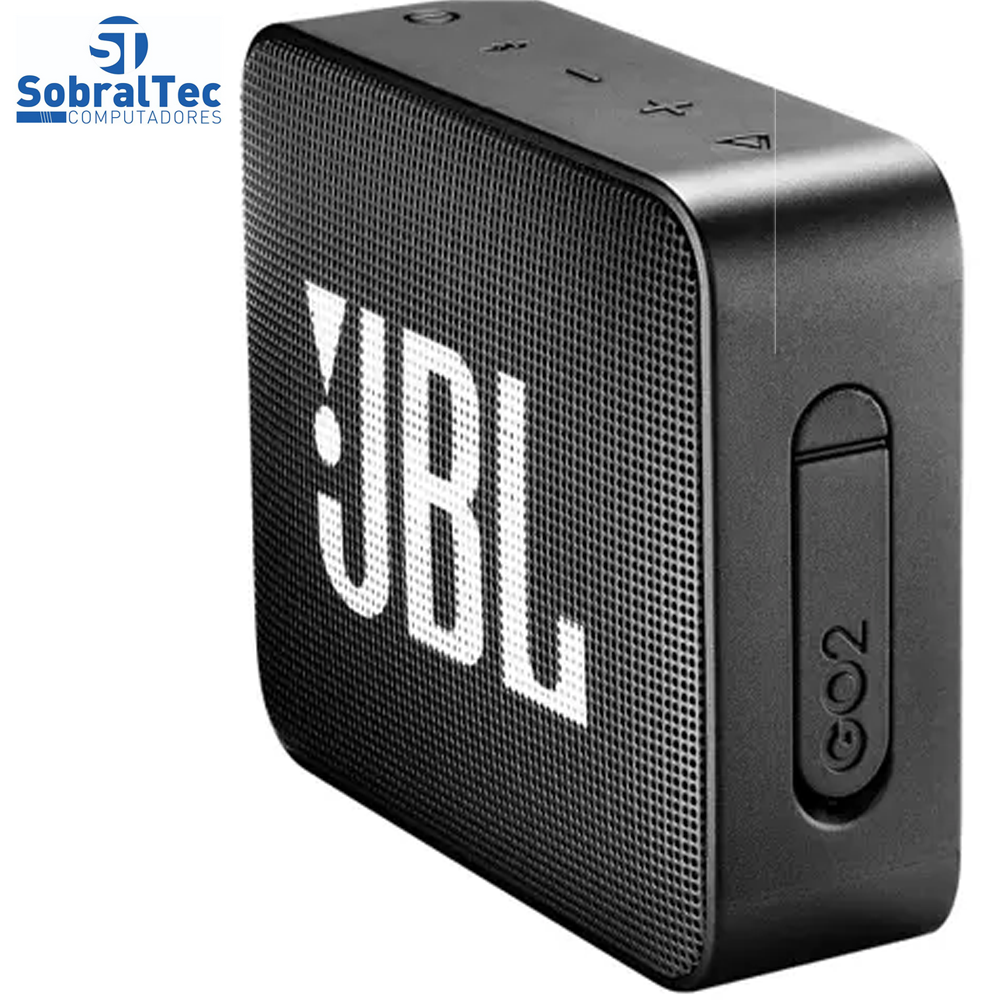 Mini Caixa de Som JBL GO 2 Bluetooth - Portátil 3W à Prova de Água Preto