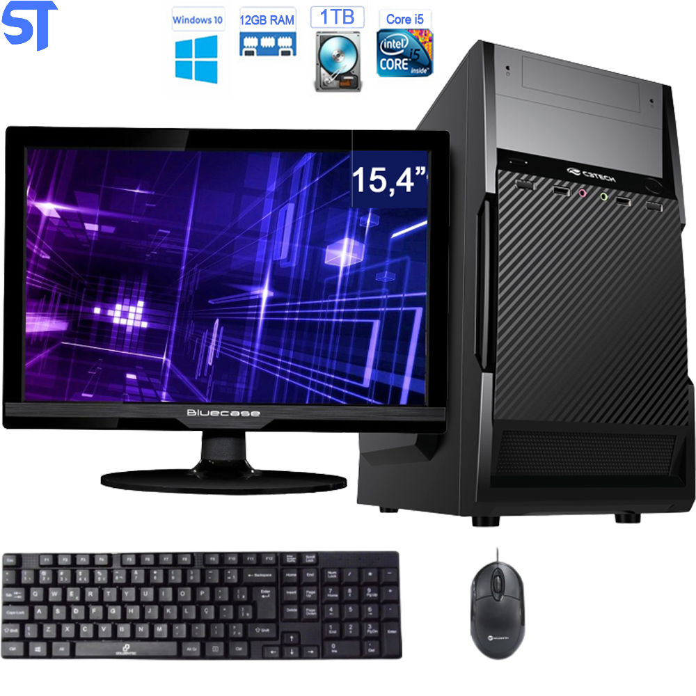 Computador Core i5-3570S 3.10 GHz -HD 1TB-8GB Ram-Gabinete MICRO-ATX -Com Monitor Teclado e Mouse  (PR 2601)