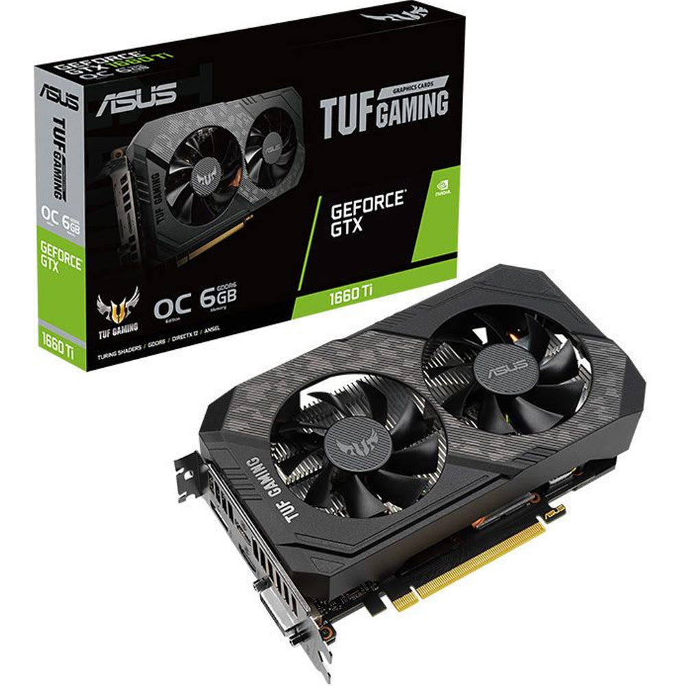 Placa de Vídeo Asus TUF Gaming GeForce GTX1660TI TOP OC Edition 6GB GDDR6 PCI-Express