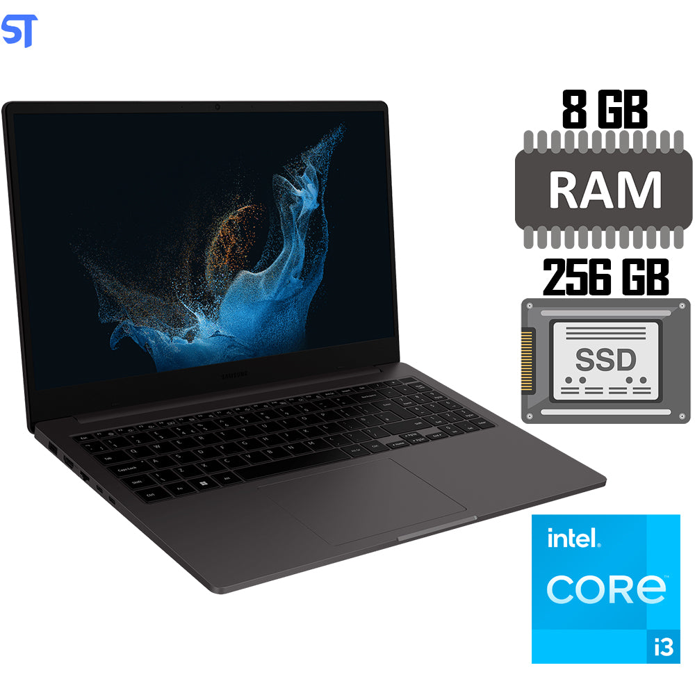 Notebook Samsung Galaxy Book 2 Intel Core i3-1215U, Windows 11 Home, 8GB, 256GB SSD, 15.6