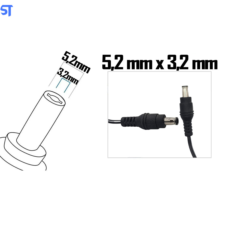Fonte de Alimentação Delta Eletronics 12V 2.5A Pino 5,2mm x 3,2mm Modelo: ADP-30BW K