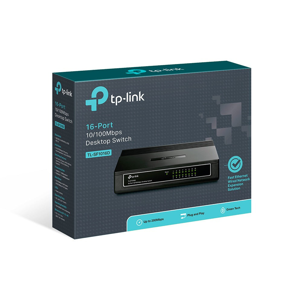 Switch TP Link 16 Portas 10/100Mbps TL SF1016D