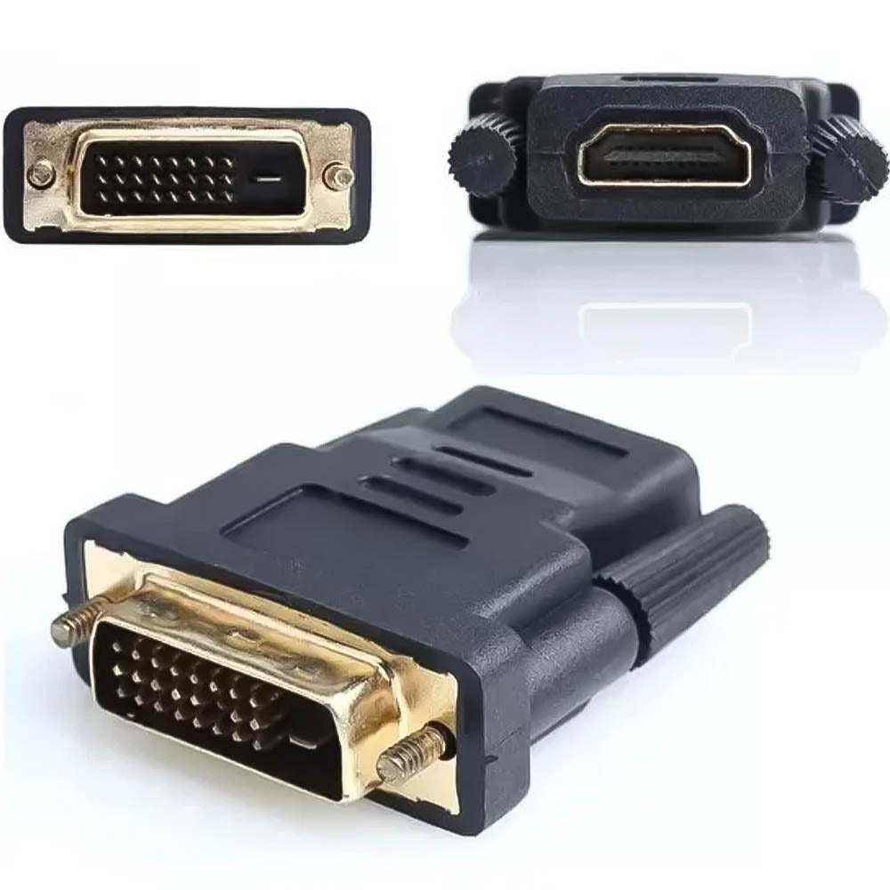 Adaptador Dvi Macho Para Hdmi Femia Plus Cable - Adp-dvihdmi10bk