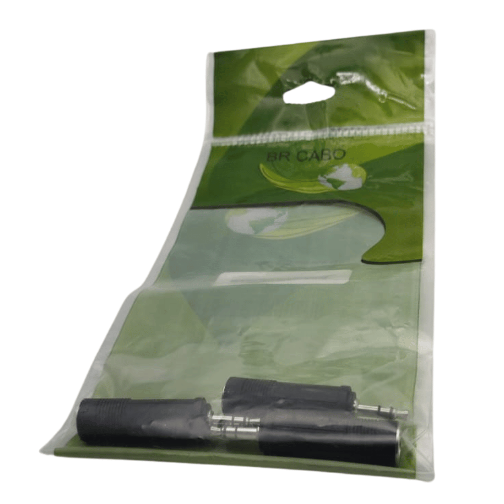 Adaptador P2 Stereo Macho Para P10 Stereo Femea BrCabo