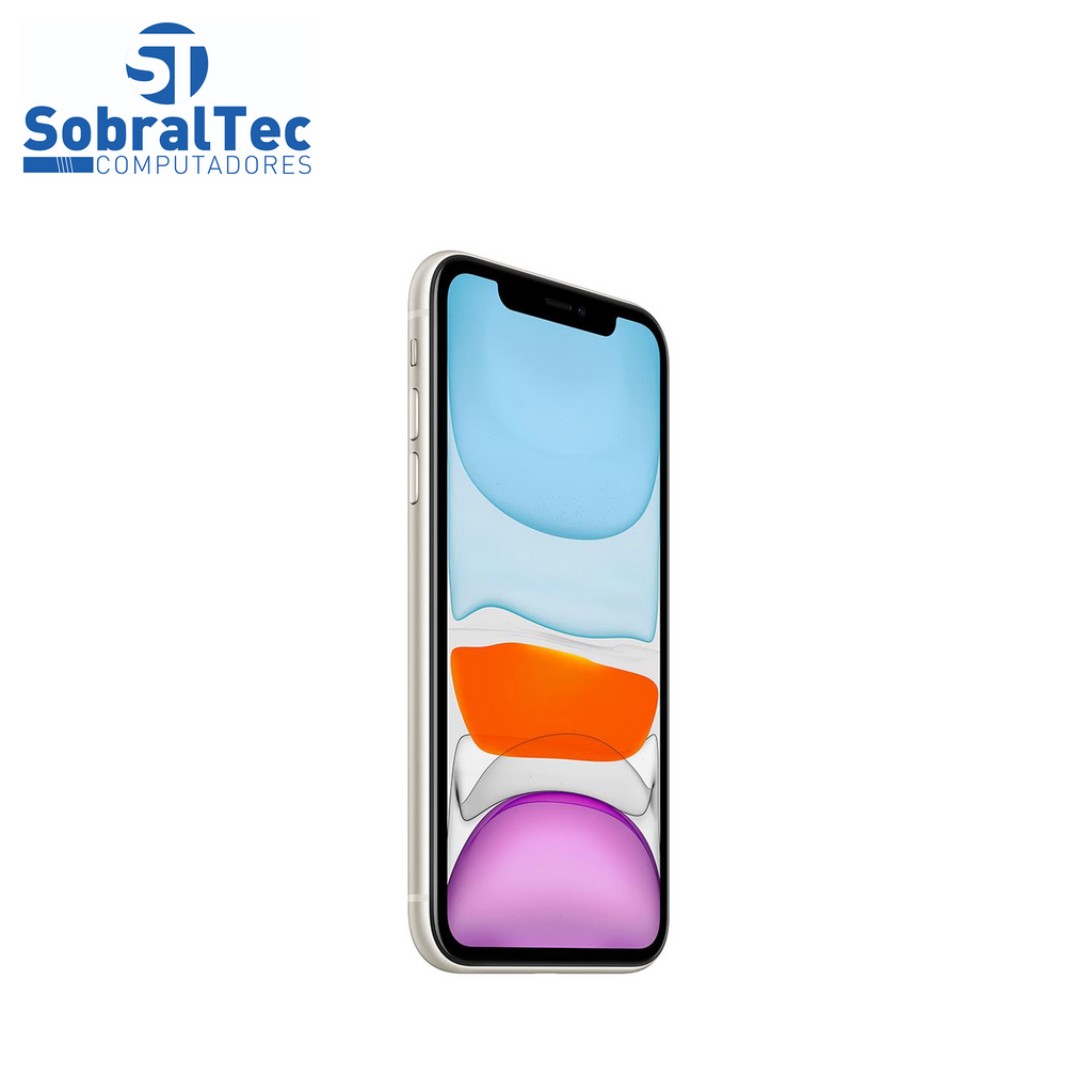 iPhone 11 Apple 256GB Branco Tela de 6,1”, Câmera Dupla de 12MP, iOS