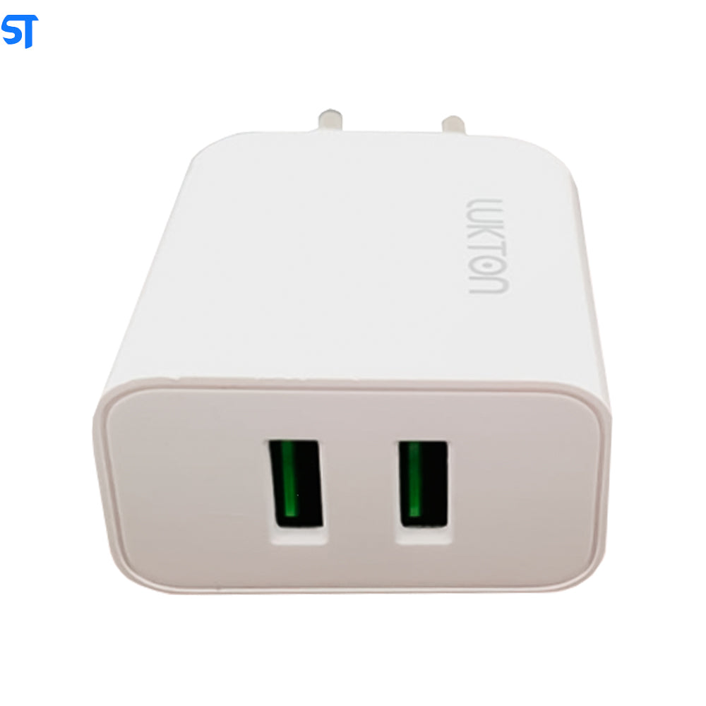 Carregador Lukton Charger Tipo-C - Duas Entradas Usb - 3.1A - Smart 5.8A