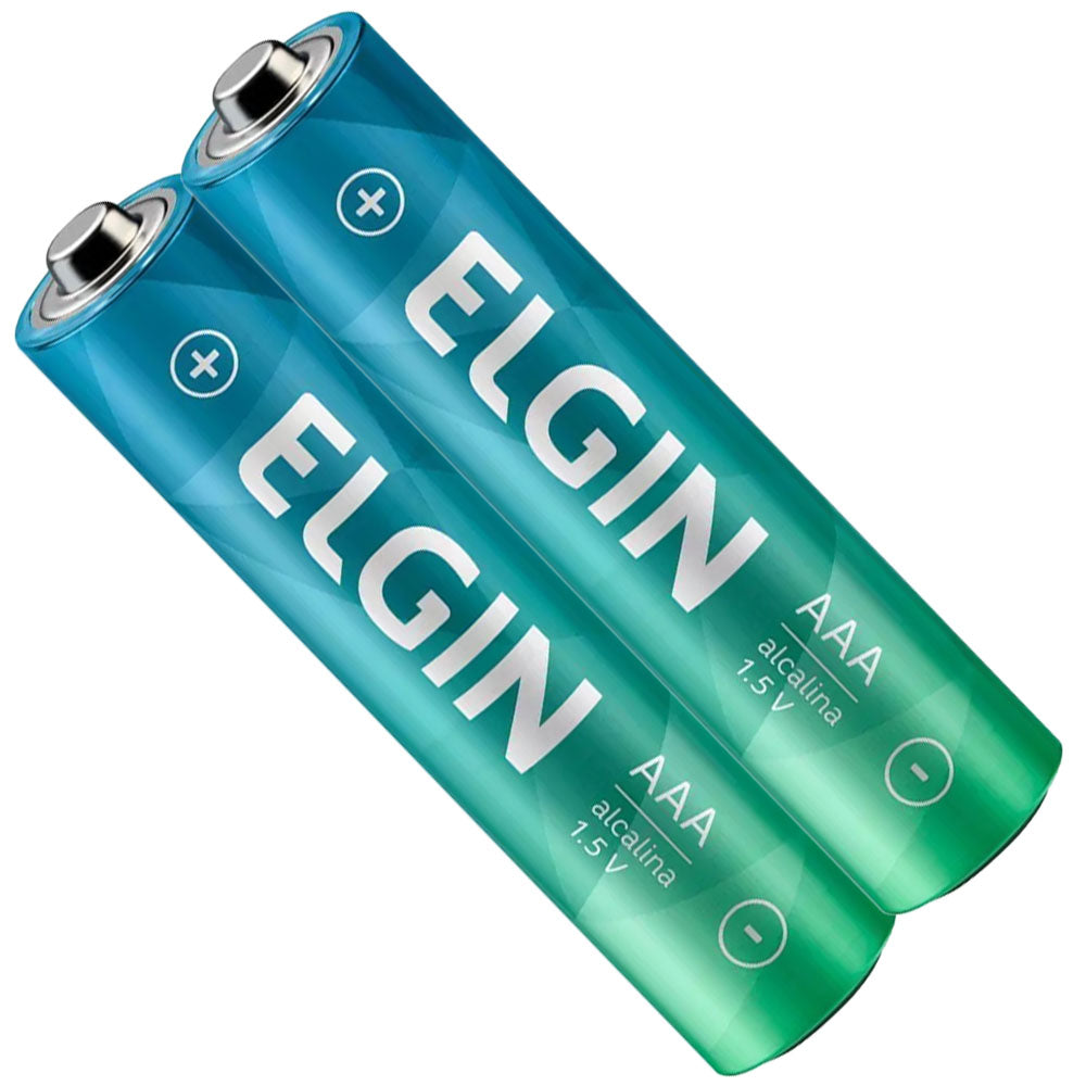 Pilha Alcalina AAA 1,5V -Blister Com 2 Unidades Elgin ELE000000082154