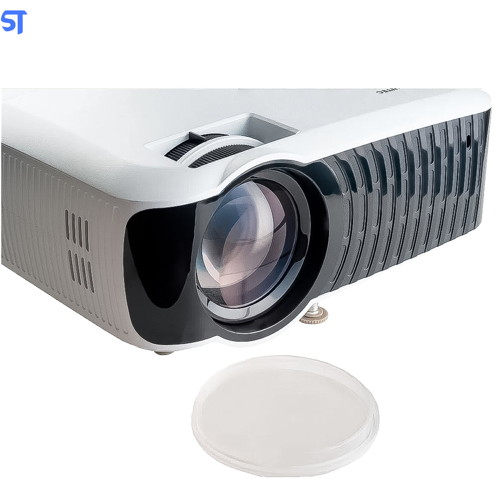 Projetor HD 2000 Lumens Goldentec GT2000 | Com Tela de Projeção Elétrica 150x200cm 220V GT