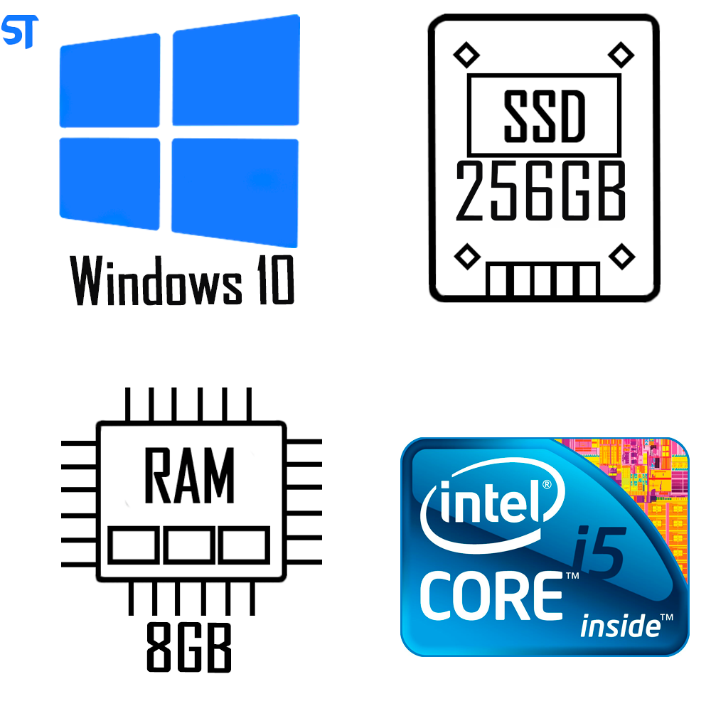 Computador Core i5 2400- HD SSD 256GB - Memória 8GB NT- Gab MT-25V2BK- Windows10