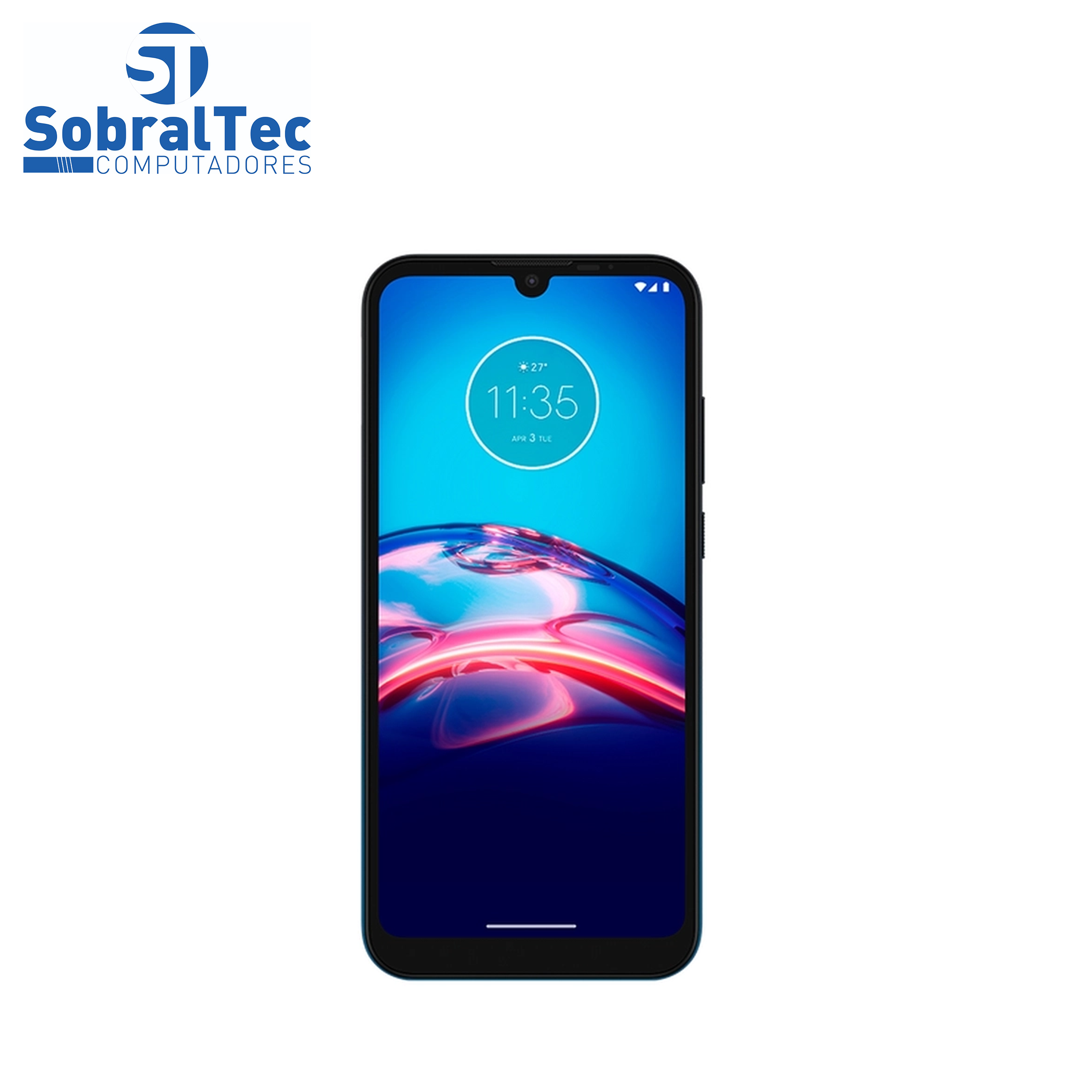 Smartphone Motorola Moto E6S 64GB Azul Navy 4G - Octa-Core 4GB RAM 6,1” Câm. Dupla + Selfie 5MP