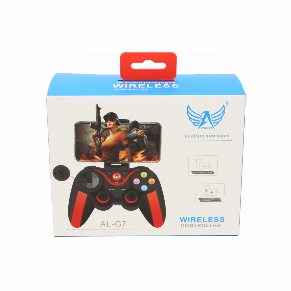 Controle Joystick Wireless Para Celular IOS Android e Windows Altomex -AL-G7