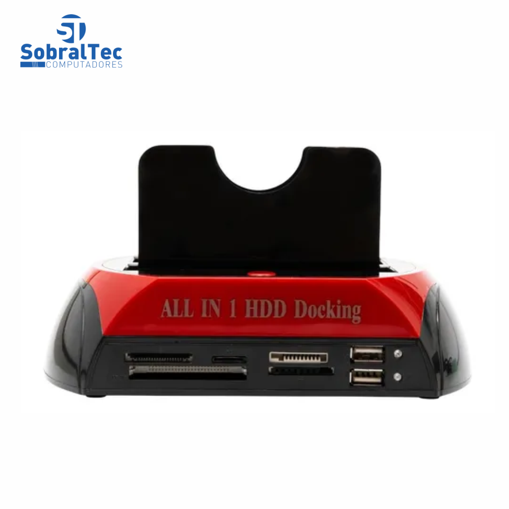 Docking Station Unidade De Disco Rígido Interno Duplo Caso HDD Enclosure Sata Para 2,5 