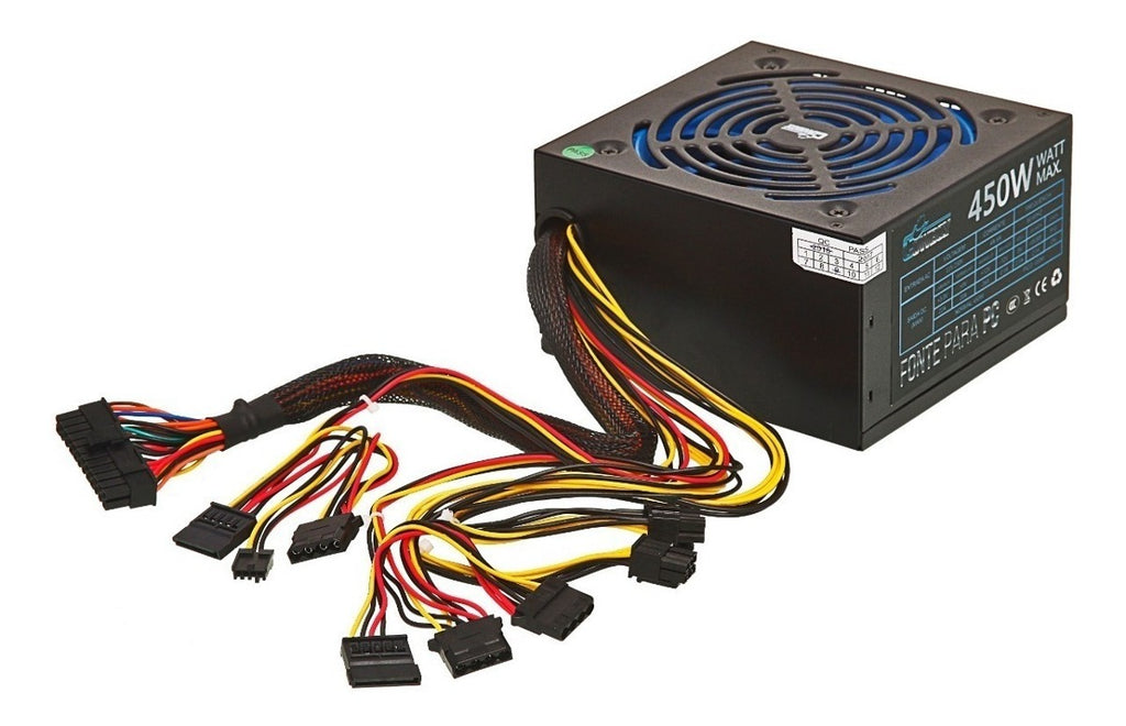 Fonte Gamer Atx 450W Real Bivolt Cowboy Silenciosa Knup KP-533