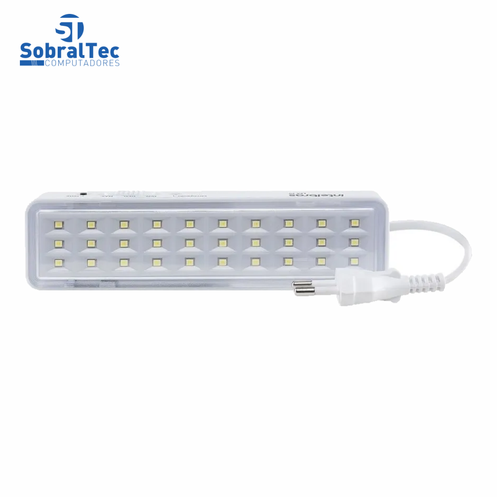 Luminária De Led Intelbras LEA 30 Bivolt 30 Leds Luz De Emergência Autônoma