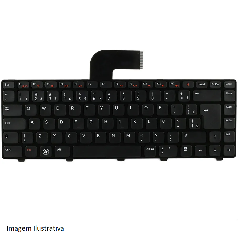 Teclado Notebook Dell N4050 3550 3560 14-3420 Black-Br-Frame