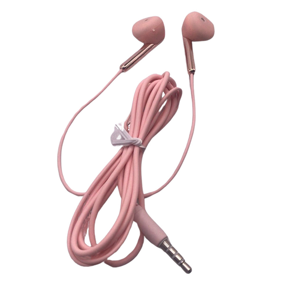 Fone De Ouvido Stereo Com Microfone H'maston Ej-29 Rosa