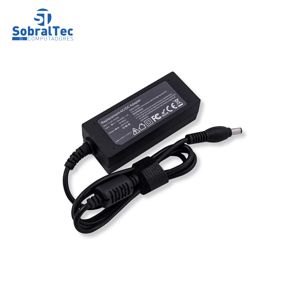 Fonte Notebook bringIT Compativel Com - 12V - 3A - 5.5 Mm X 2.1 Mm