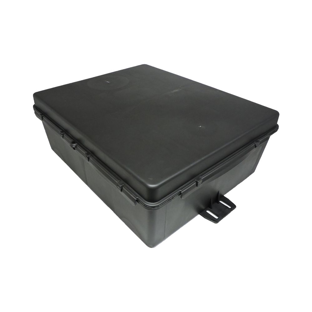 Caixa Hermética Preta Multiuso 26x20x8cm Vedada Completa Multitoc