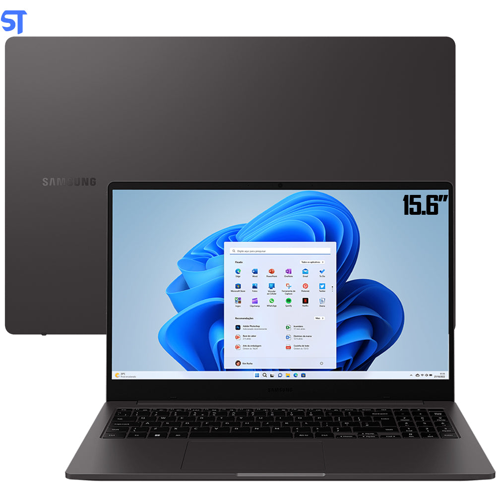 Notebook Samsung Galaxy Book 2 Intel Core i3-1215U, Windows 11 Home, 8GB, 256GB SSD, 15.6