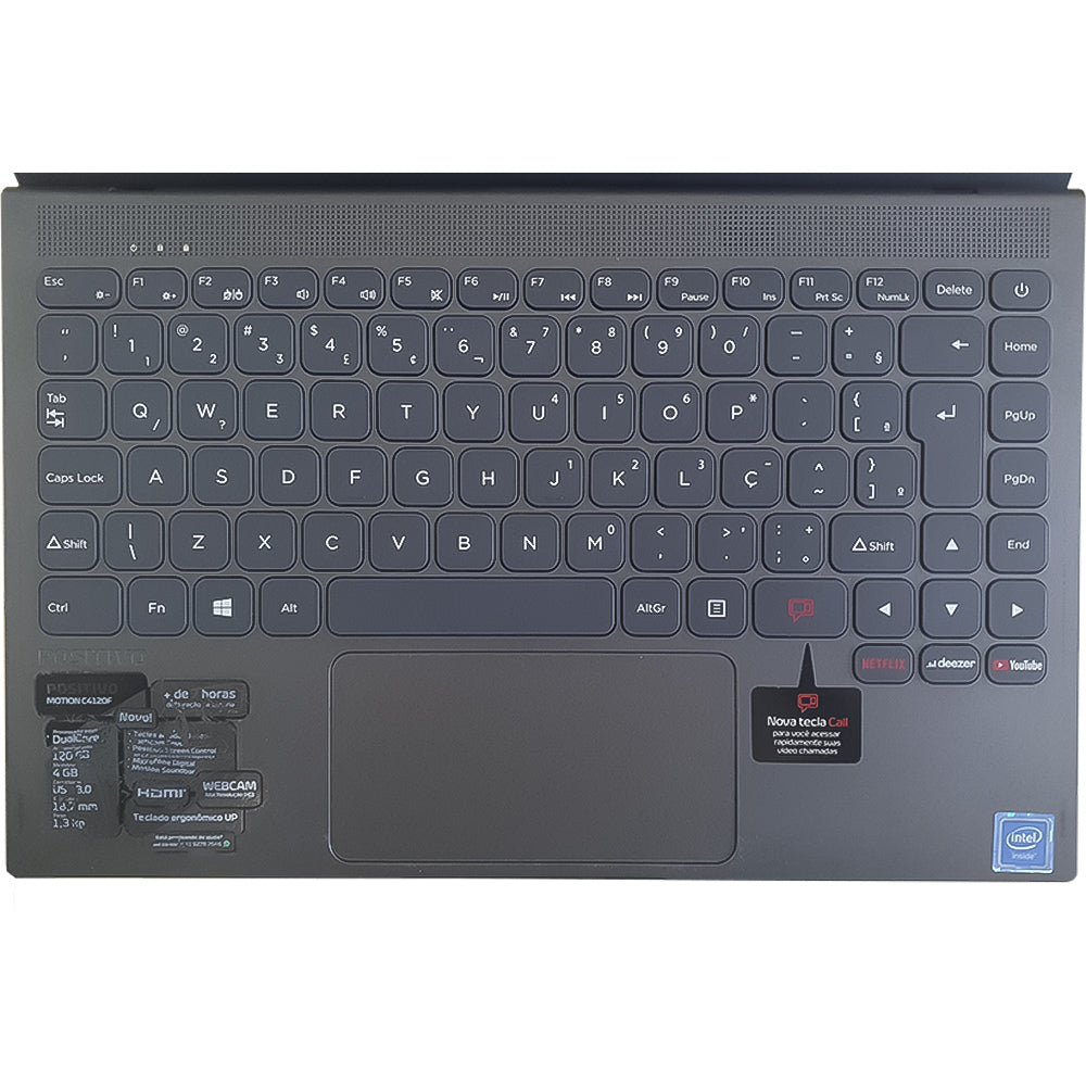 Notebook Positivo Motion C4120F-AX Intel Celeron Dual Core 4GB 120GB SSD 14