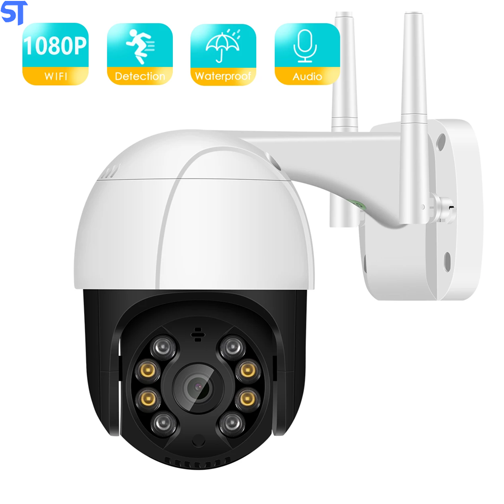 Câmera De Segurança IP Wi-Fi Externa Visão Noturna Detectora De Áudio Com Cartão Sd 32Gb - A8B