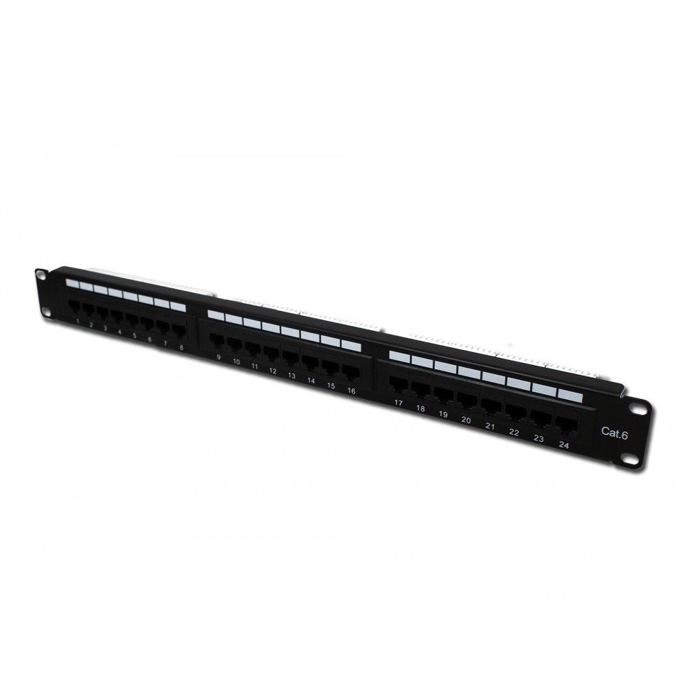 Patch Panel Cat6 Utp 24 Portas Jz-2006 Crimpador Org. Gigbit