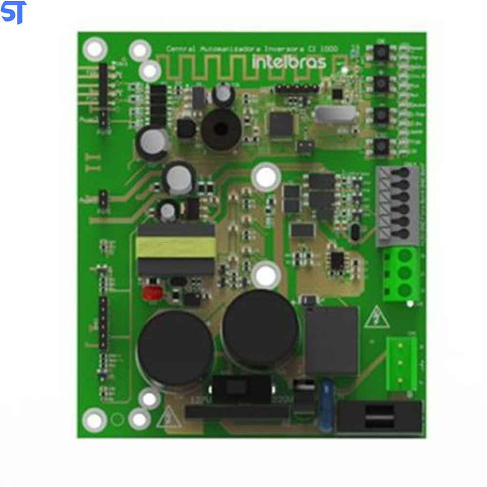 Kit Motor Automatizador de Portão Intelbras DR 400 Deslizante 1/4 HP Com 2 Controles Placa e Cremalheira de 3 Metros