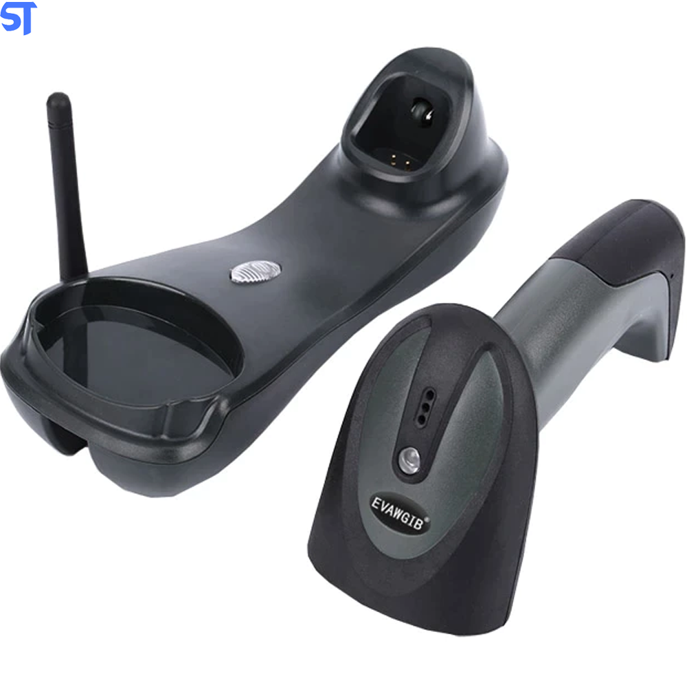 Leitor Código De Barras Wireless USB Evawgib  EV-2503s - Preto