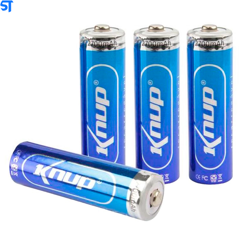 Pilhas Recarregáveis AA De 2700mah 4 Unid Knup Kp-4800AA