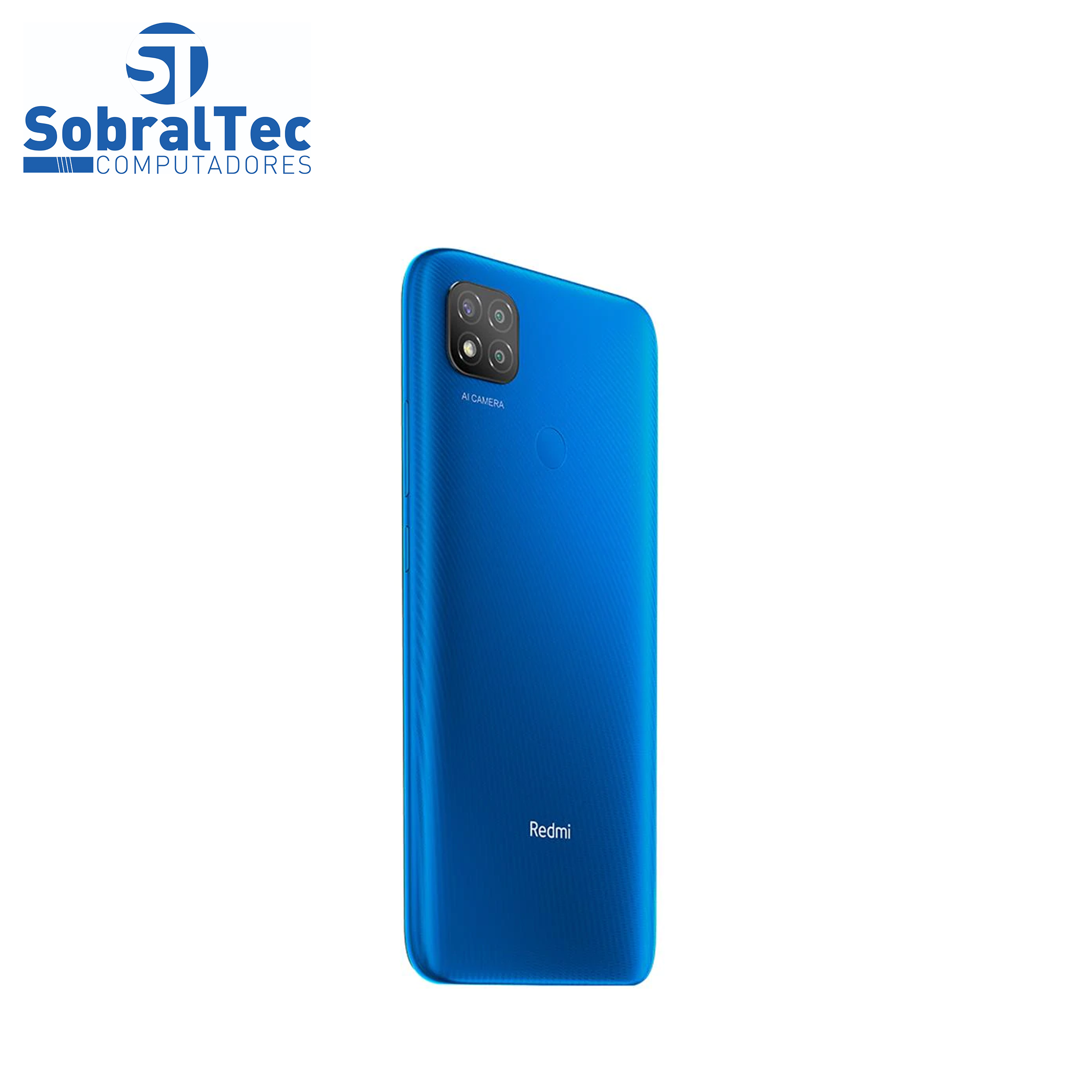 Smartphone Xiaomi Redmi 9C Azul 64GB, Tela de 6.53", 3GB de RAM, Câmera Traseira Tripla, Android 10 e Processador Octa-C