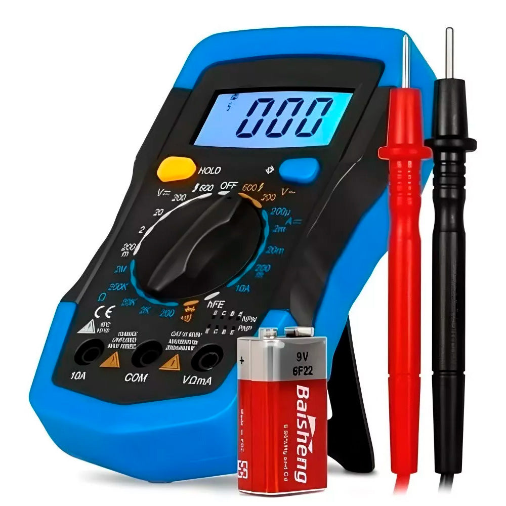 Multimetro Digital Portatil Lcd de 3 Digitos Com Iluminacao de Fundo-Exbom Md-180L