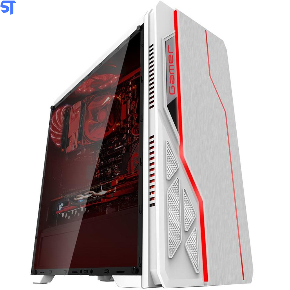 Gabinete Gamer Bg-009 Branco Bluecase - S/ Fonte / Usb 3.0