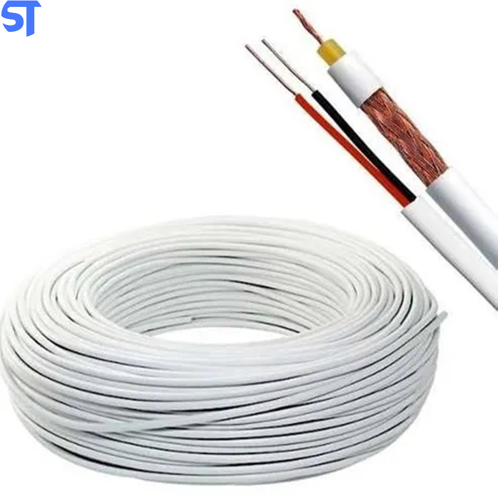 Metro de Cabo Coaxial Para Cftv 4mm+ Bipolar Condutti Master