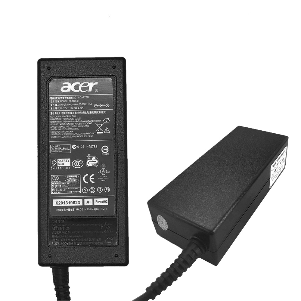 Fonte Notebook Acer 19v 3.4a Pa-1900-04 Plug Pino Fino (3,0 x 1,7mm)