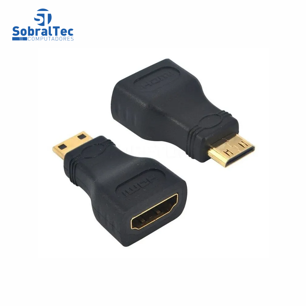 Adaptador HDMI Femea Para Mini HDMI Macho - Exbom