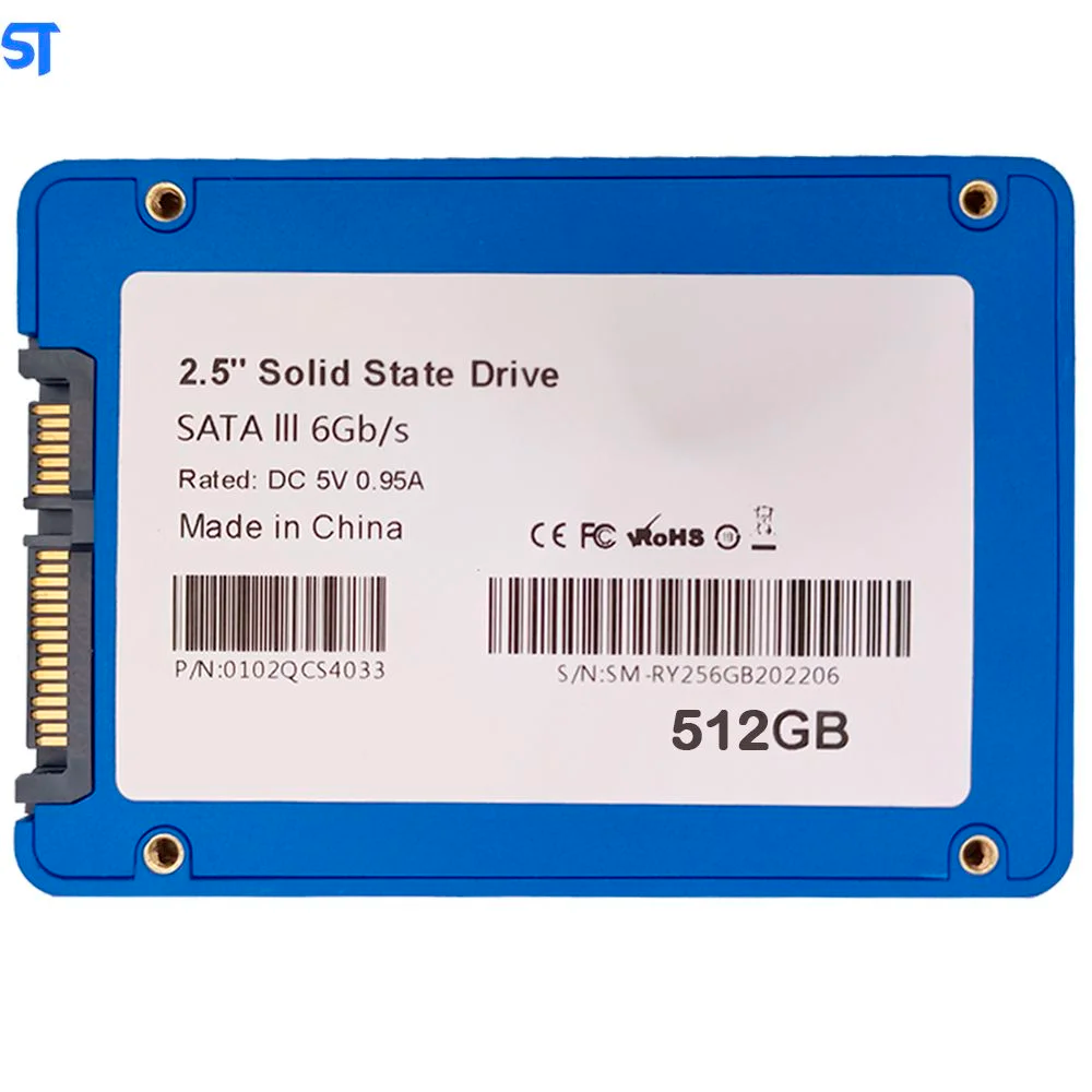 HD SSD SobralTec 512Gb 2.5 Sata3 Leitura 580Mb/s Escrita 500Mb/s