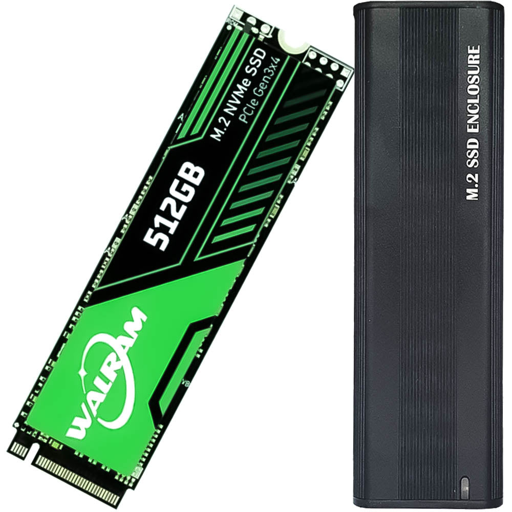 Kit Case M.2 Externa Portatíl Com Cabo USB-C/USB 3.1 com SSD M.2 NVMe 512GB