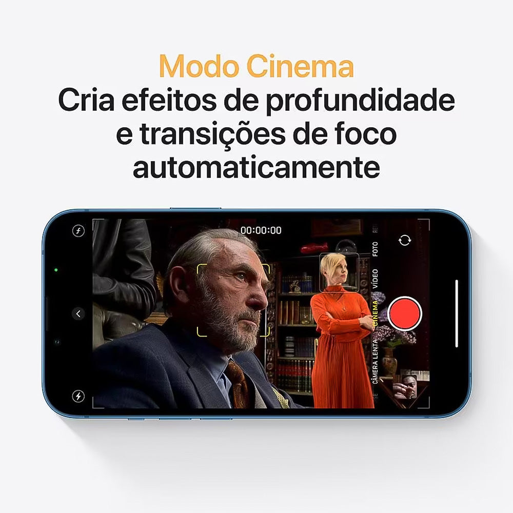 iPhone 13 Apple 128GB Azul Tela de 6,1”, Câmera Dupla de 12MP